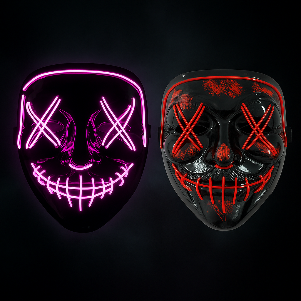 LED Halloween Maske - Leuchtet im Dunkeln💀🎃