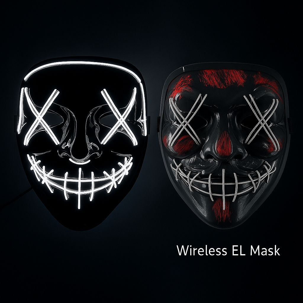 LED Halloween Maske - Leuchtet im Dunkeln💀🎃