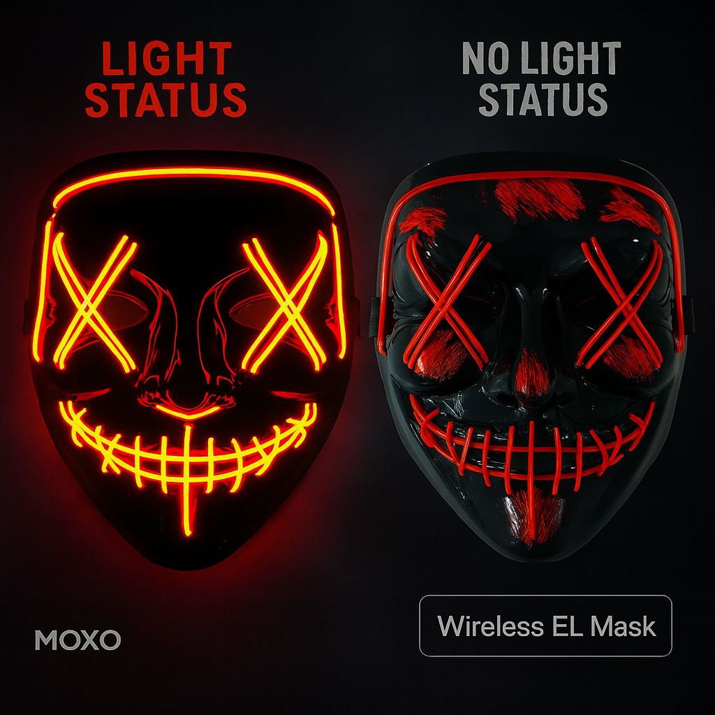 LED Halloween Maske - Leuchtet im Dunkeln💀🎃